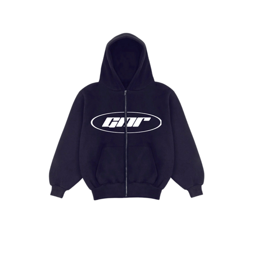 Hoodie zip boxy